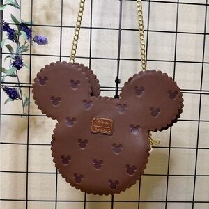 Loungefly Brown Mickey Mouse Crossbody Bag